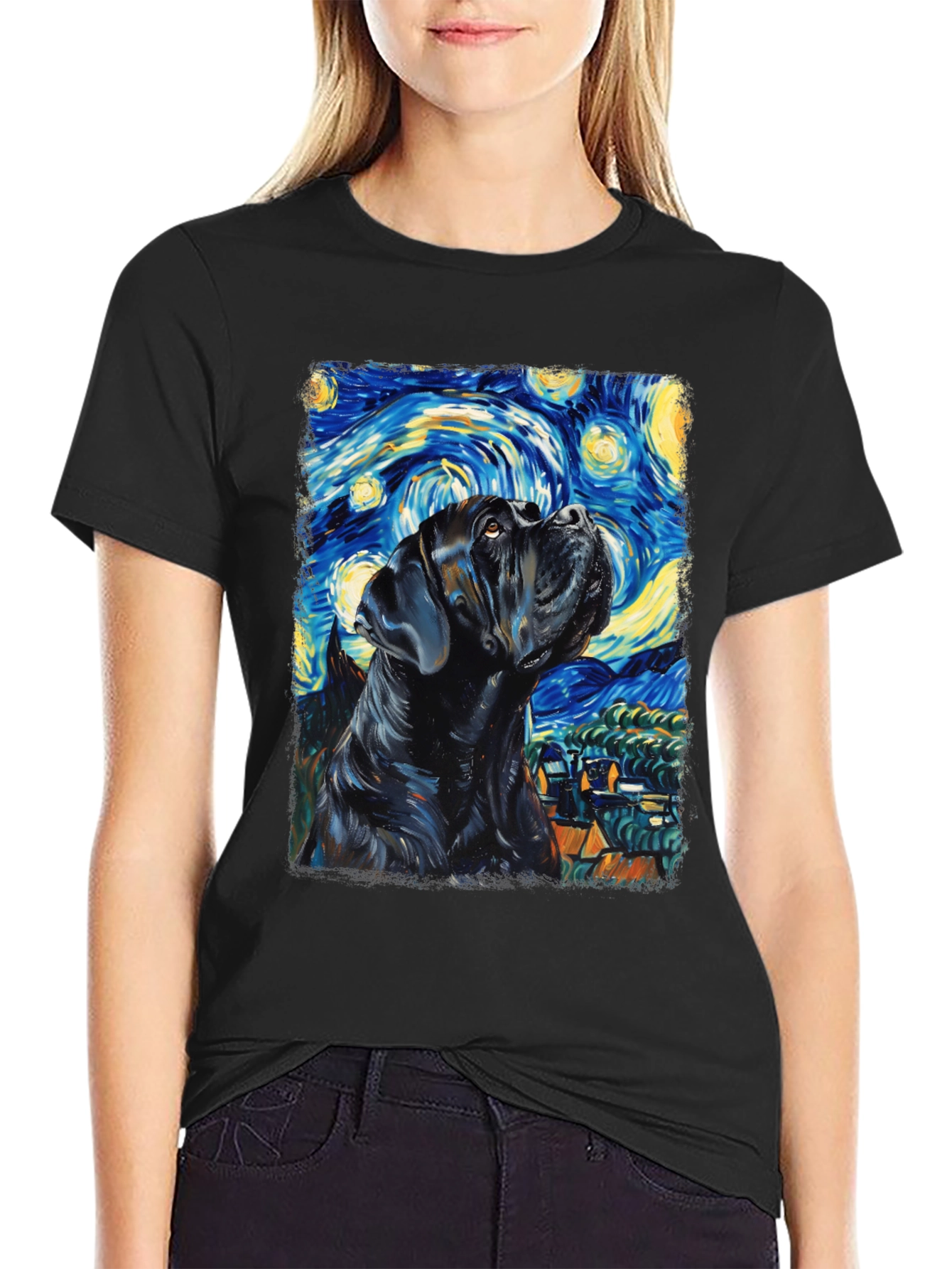 Starry Night Cane Corso T-Shirt