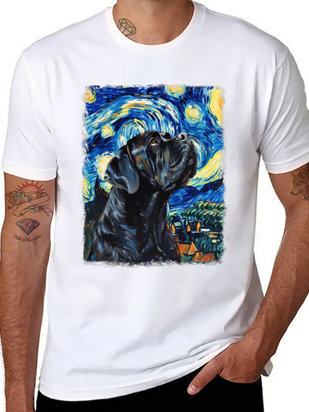 Starry Night Cane Corso T-Shirt