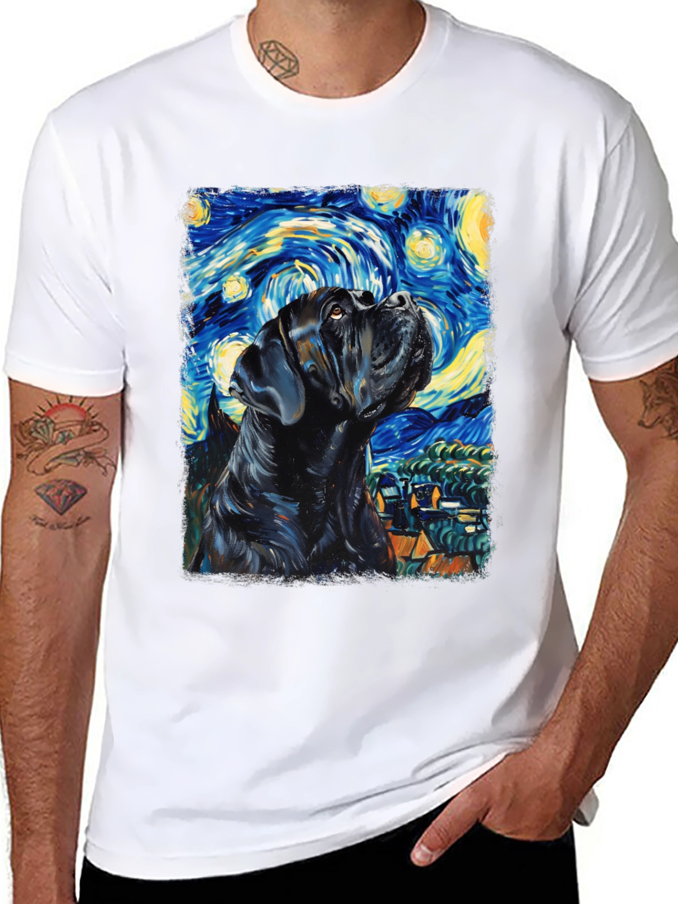 Starry Night Cane Corso T-Shirt