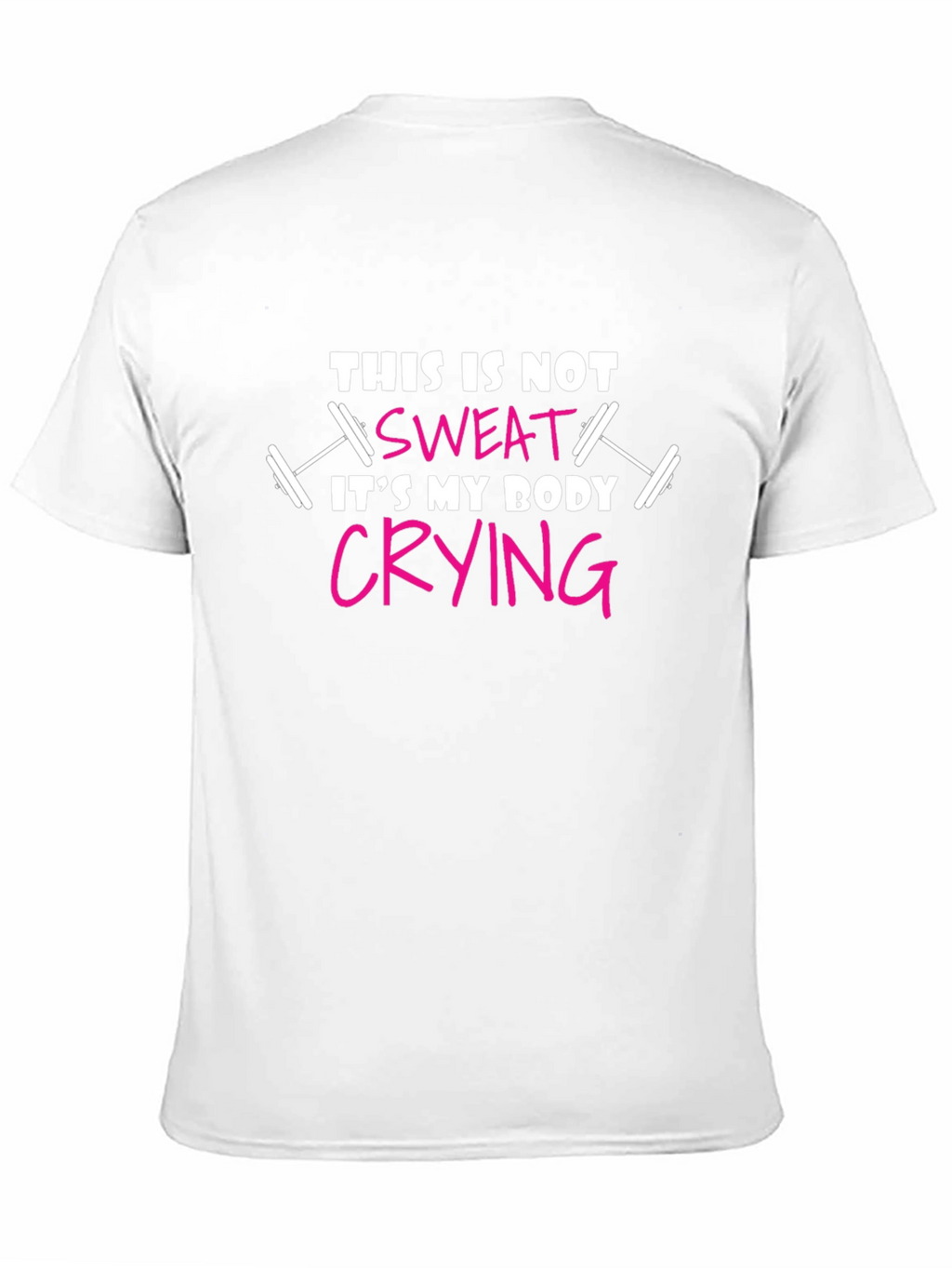 Workout Humor T-Shirt: Body Crying Design