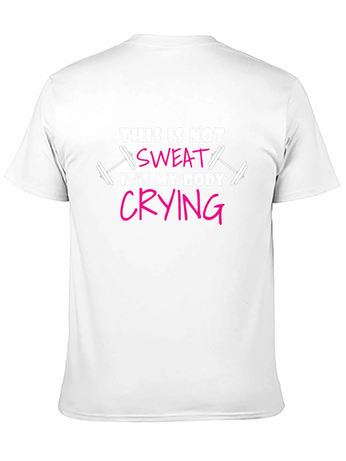 Workout Humor T-Shirt: Body Crying Design