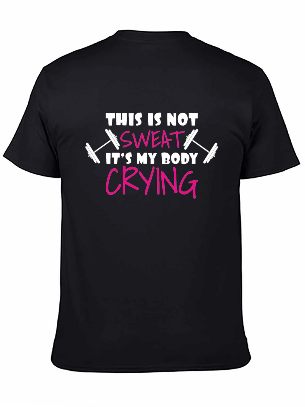 Workout Humor T-Shirt: Body Crying Design