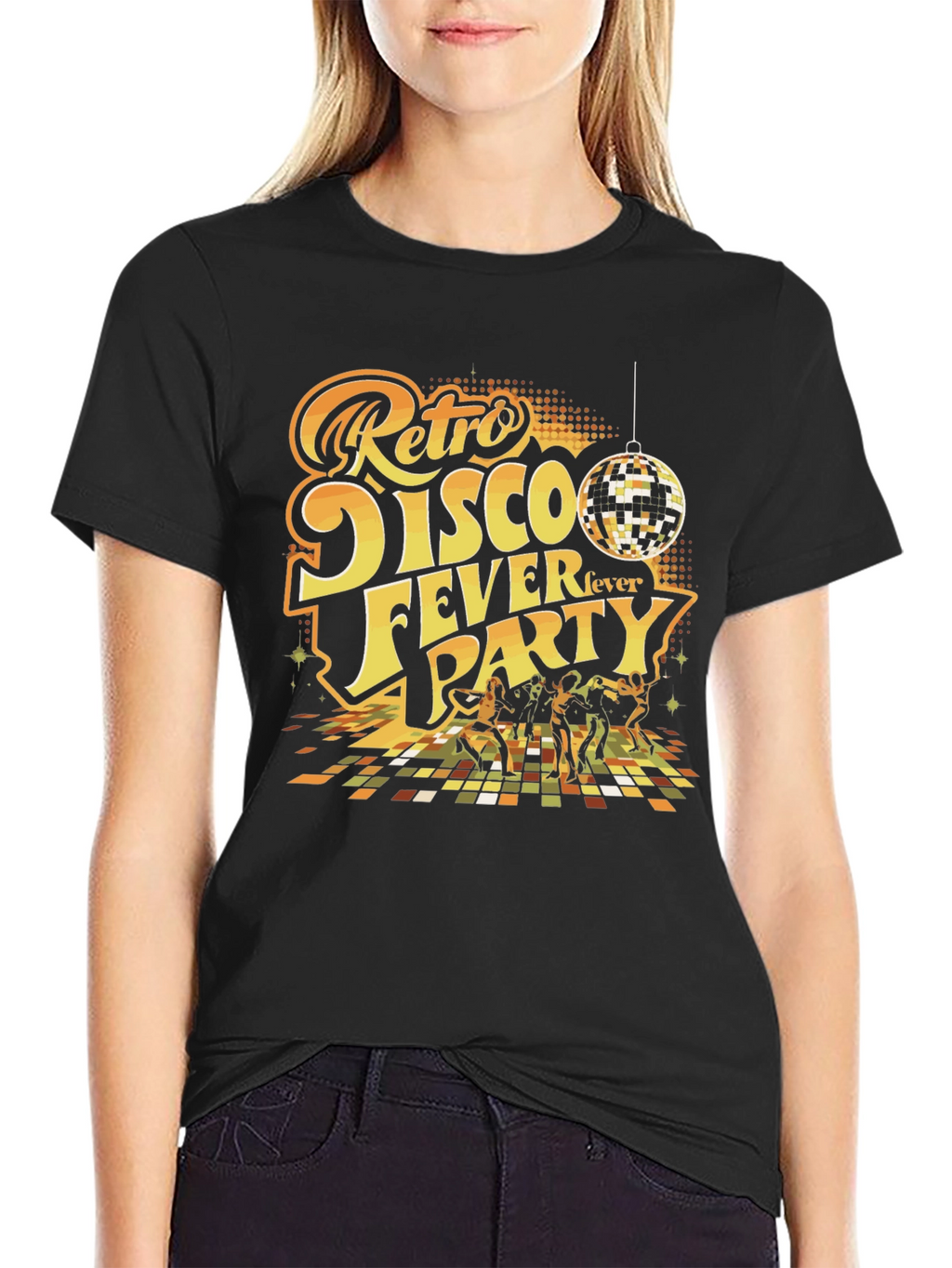 Retro Disco Fever Party T-Shirt - Groovy Style