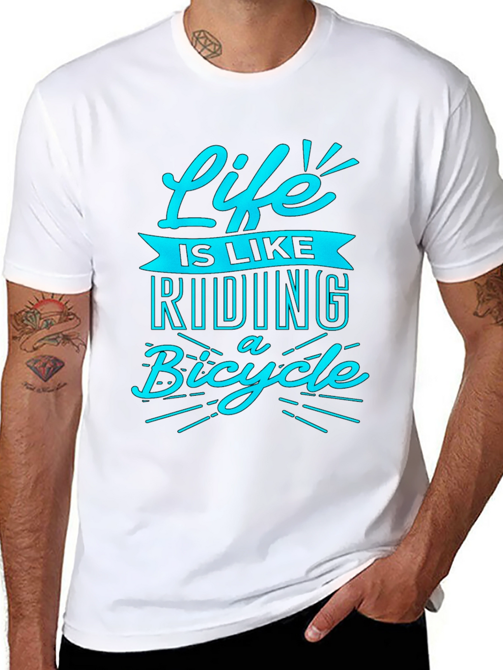 Life is Like Riding a Bicycle T-Shirt