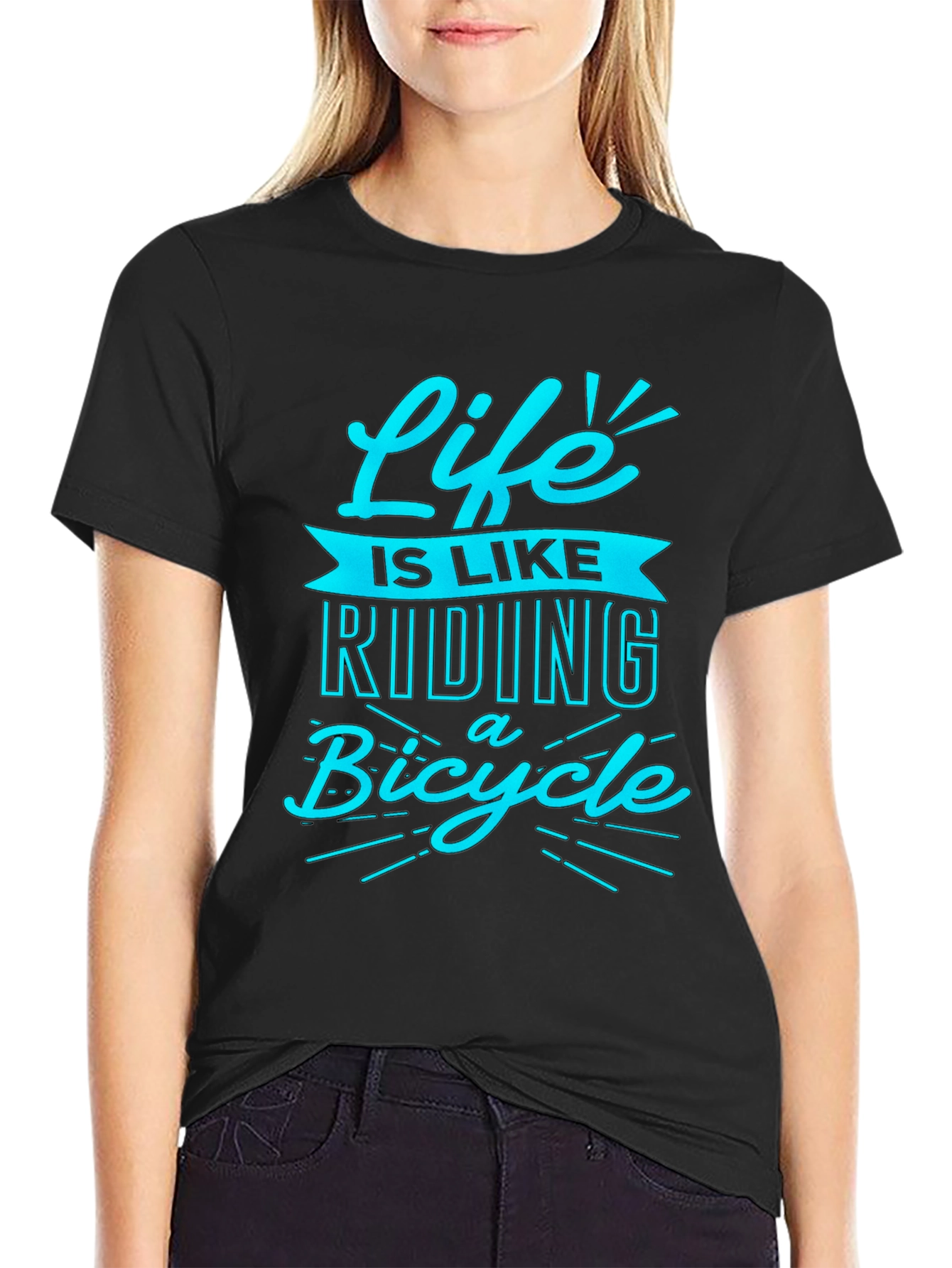 Life is Like Riding a Bicycle T-Shirt