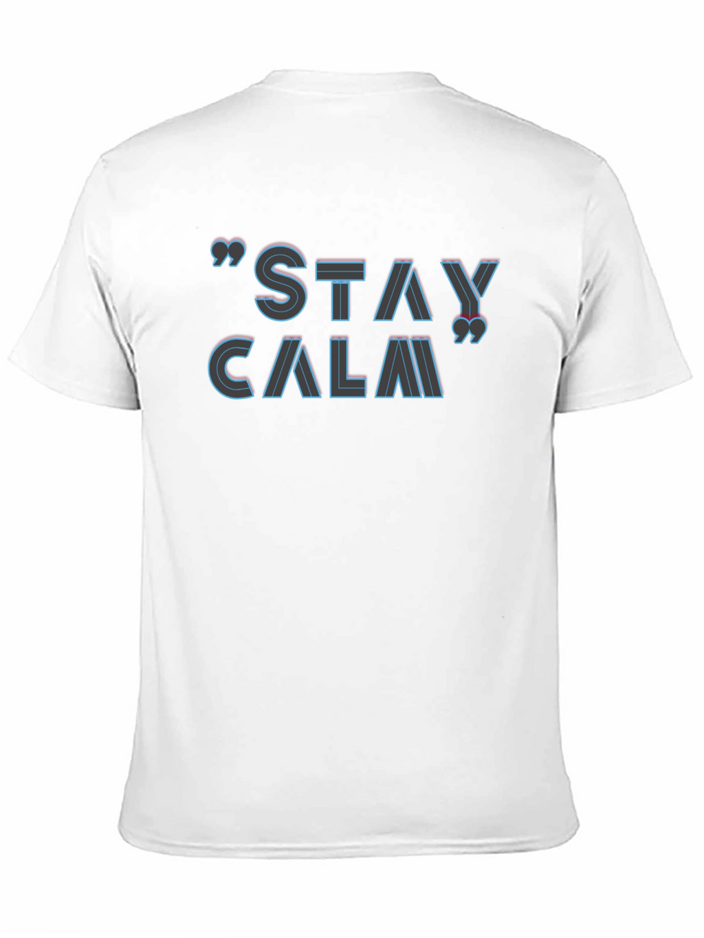 Stay Calm Graphic Black T-Shirt