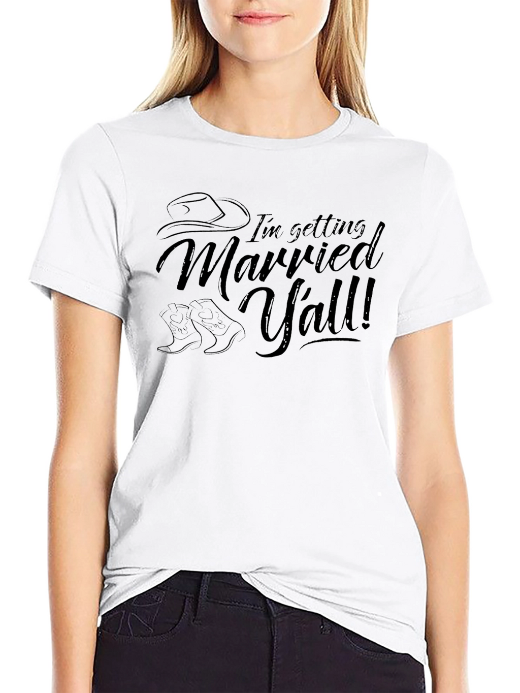 Im Getting Married Yall Black T-Shirt