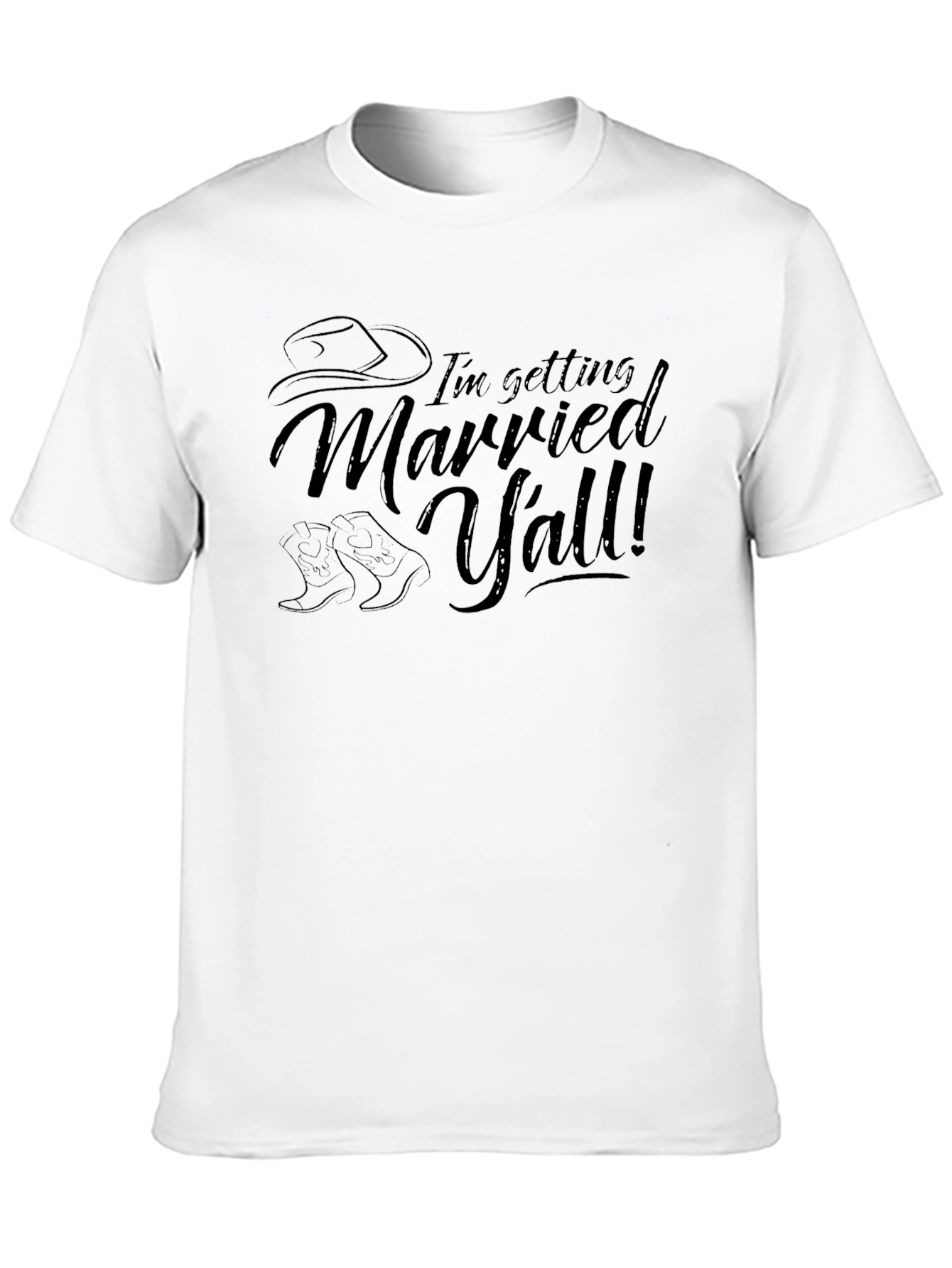 Im Getting Married Yall Black T-Shirt