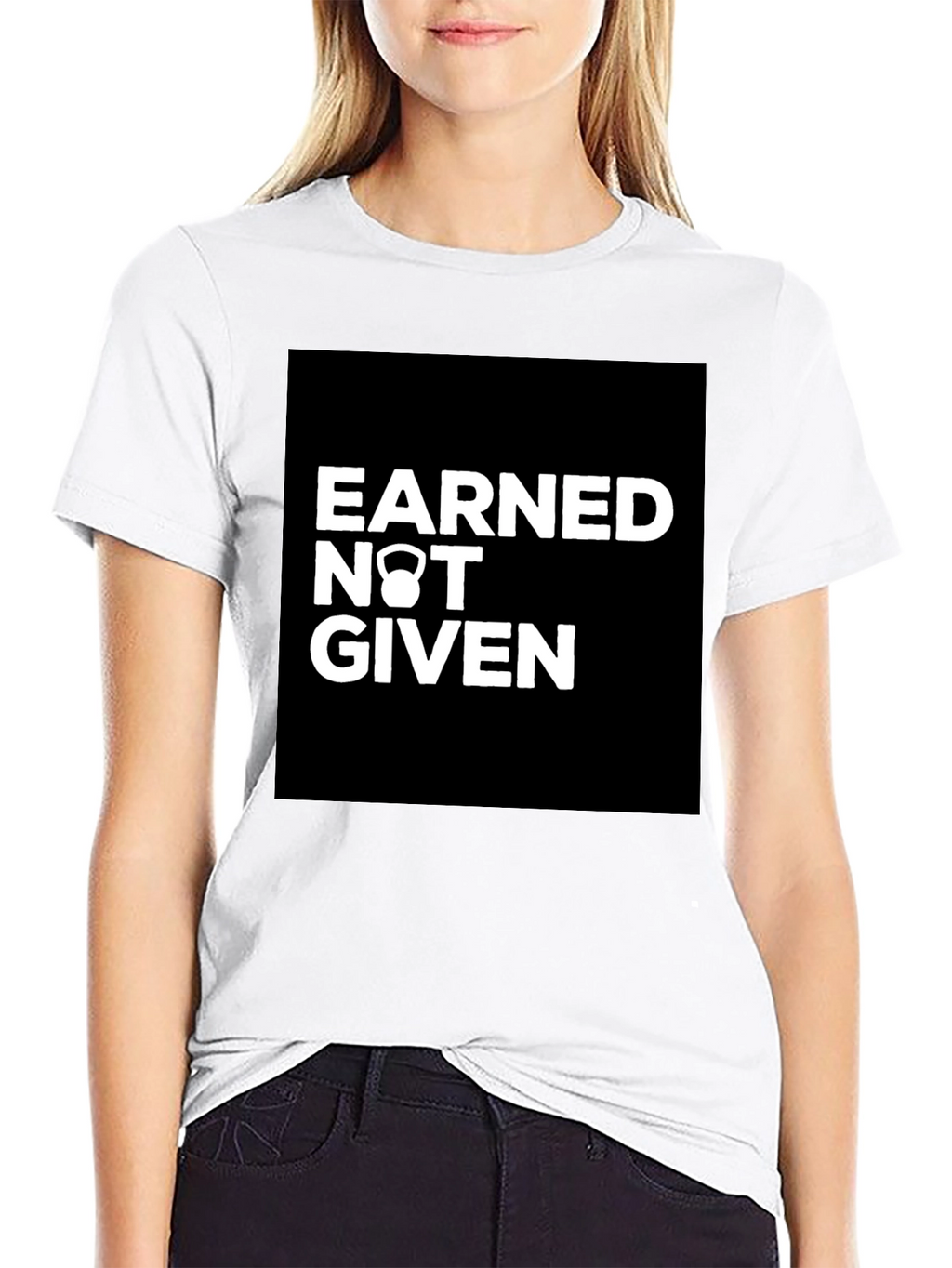 Earned Not Given Kettlebell Graphic T-Shirt