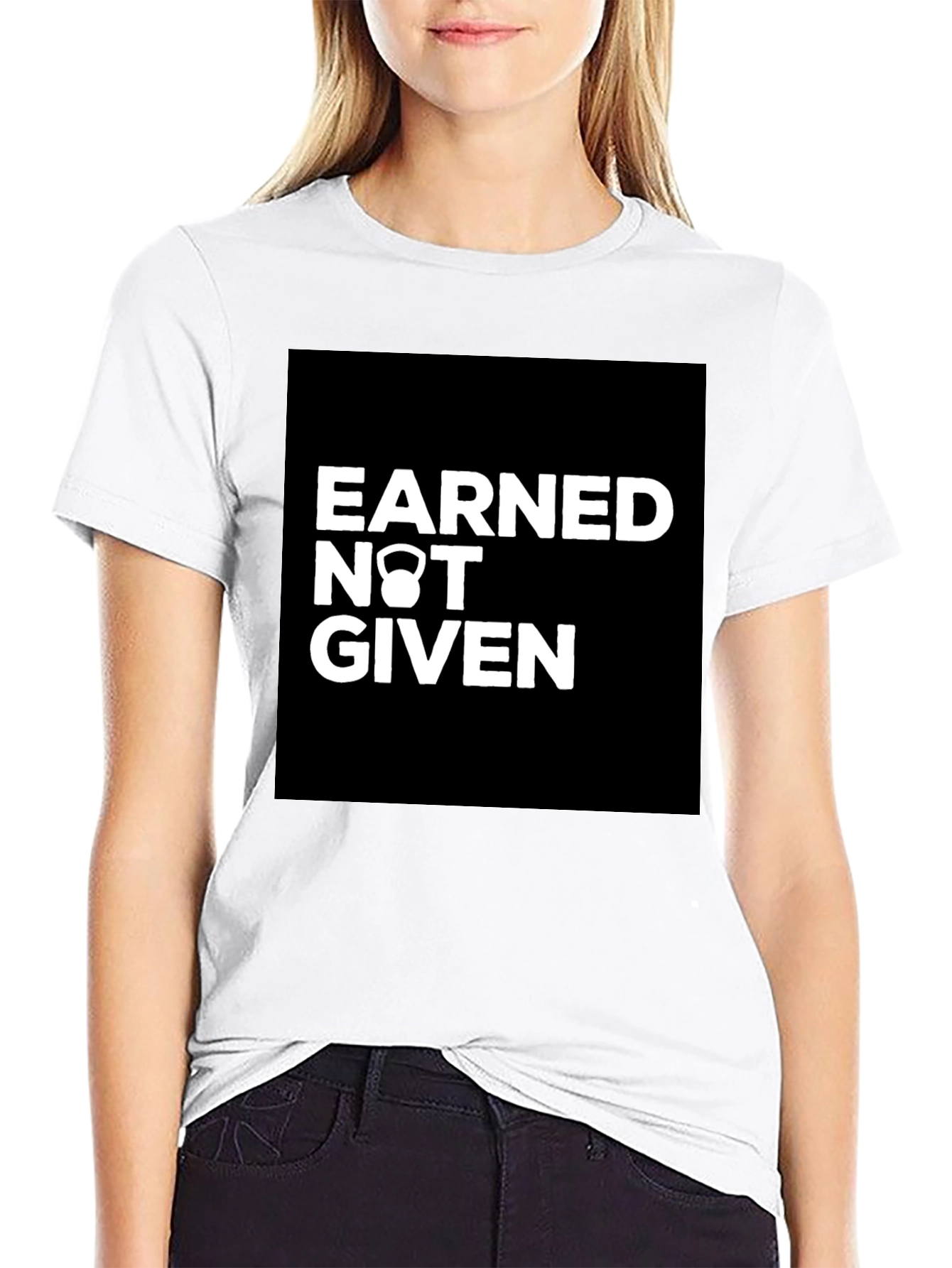 Earned Not Given Kettlebell Graphic T-Shirt