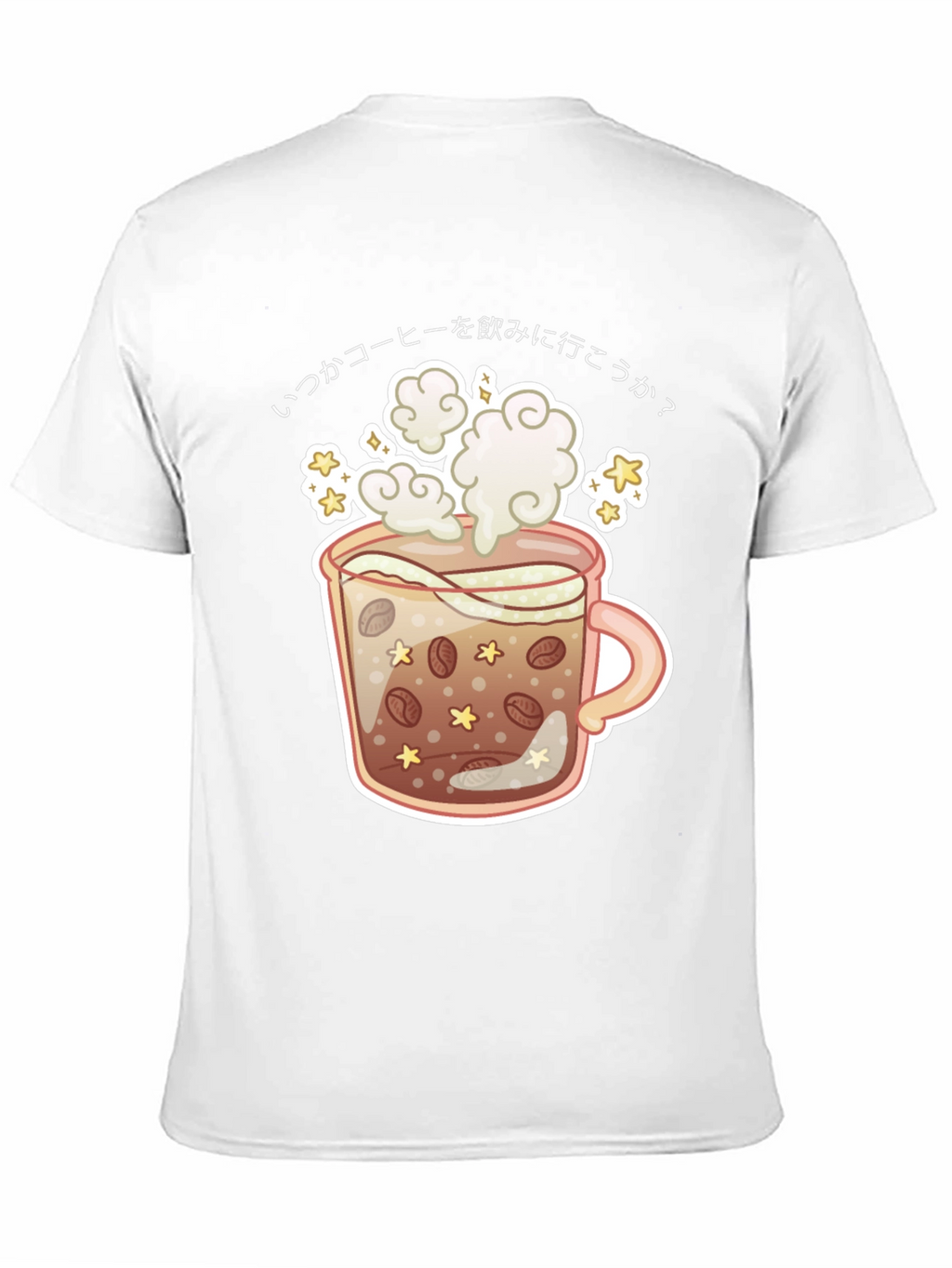 Coffee Cup Graphic Tee - Japanese Design