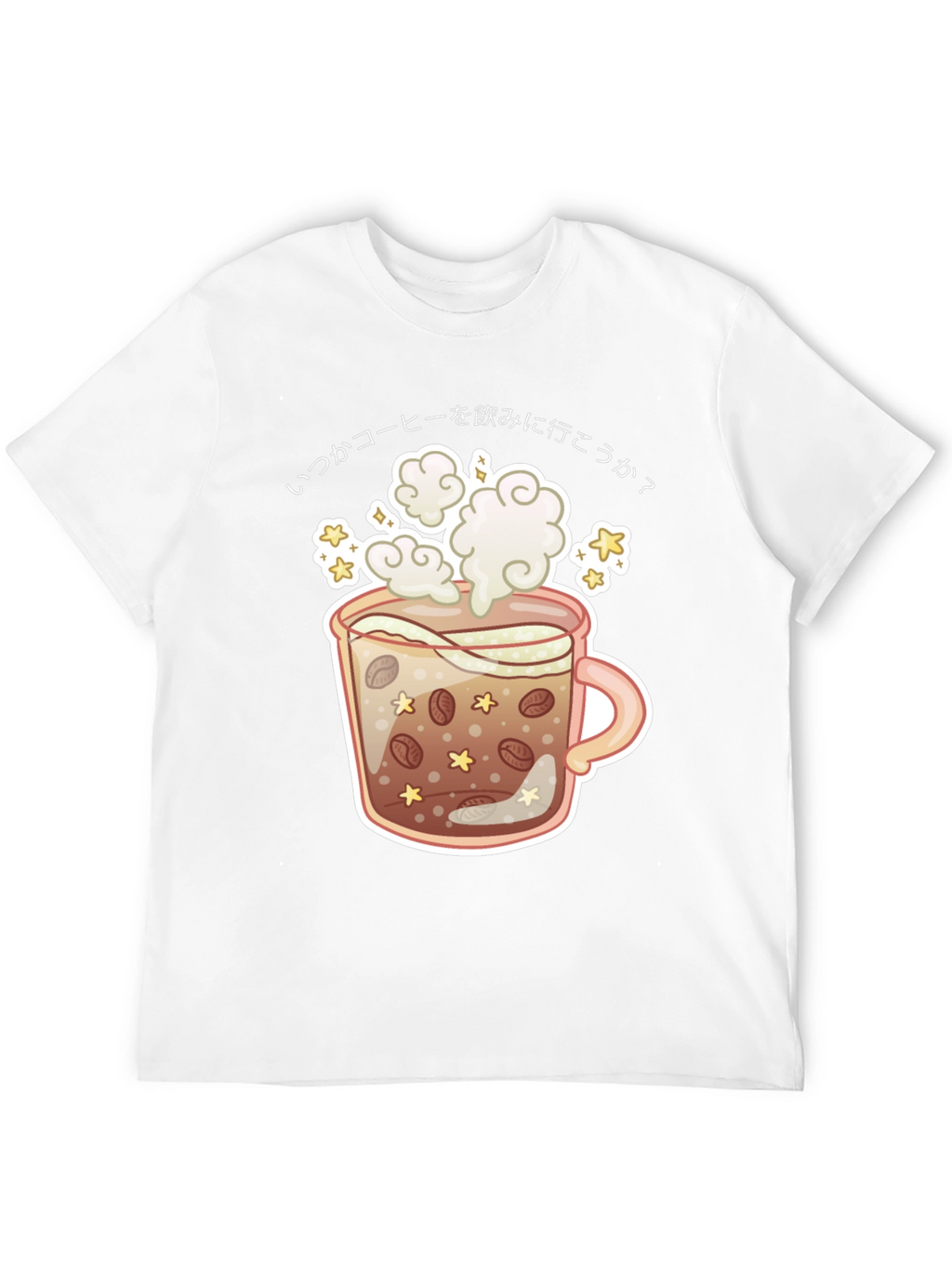 Coffee Cup Graphic Tee - Japanese Design