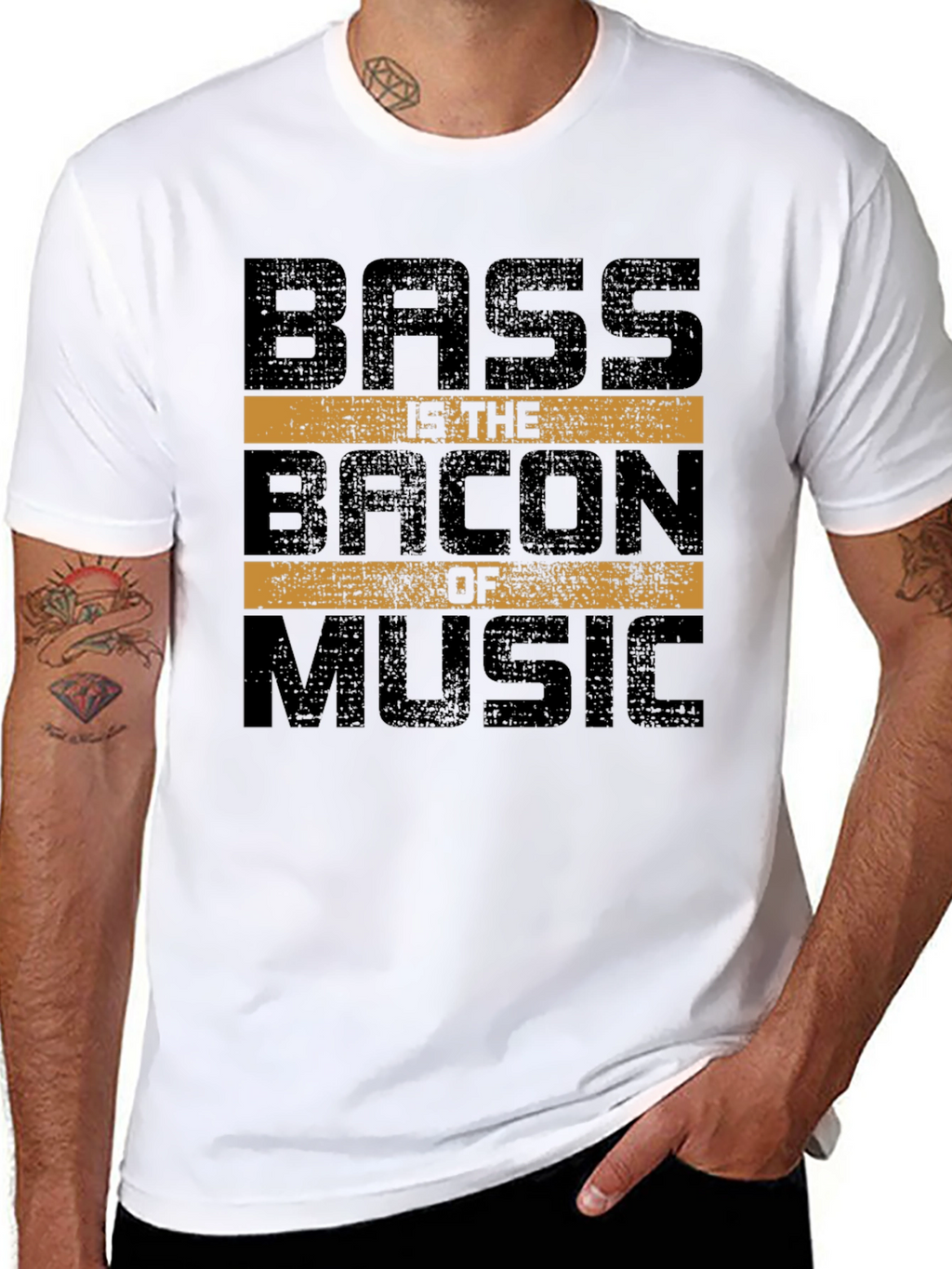 Bass is the Bacon of Music Graphic T-Shirt