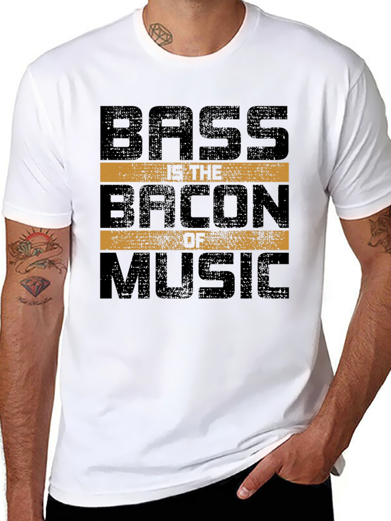 Bass is the Bacon of Music Graphic T-Shirt