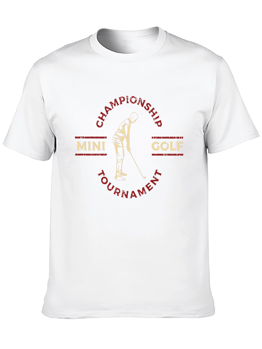Mini Golf Championship Tournament Black T-Shirt