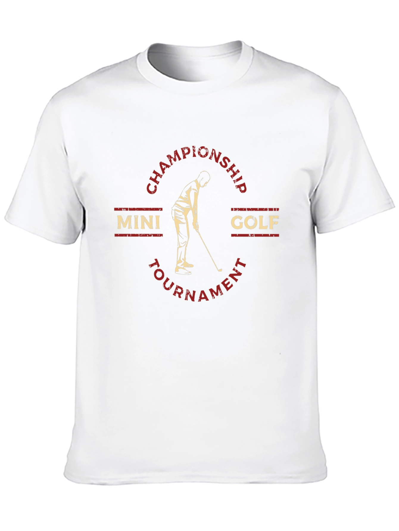 Mini Golf Championship Tournament Black T-Shirt
