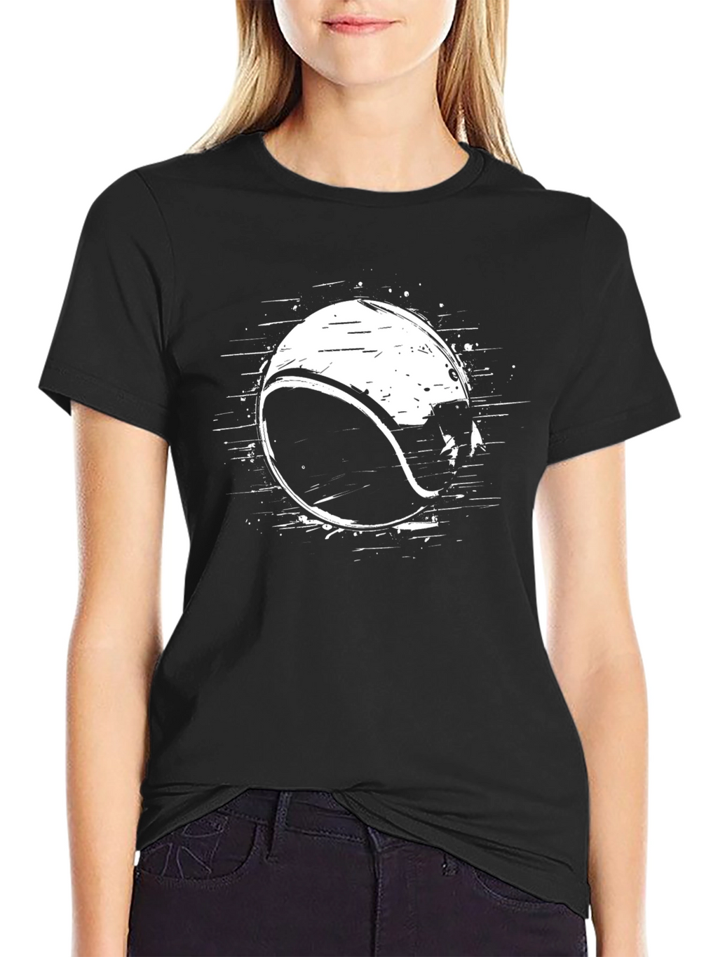 Tennis Ball Graphic Tee - Black Casual Shirt