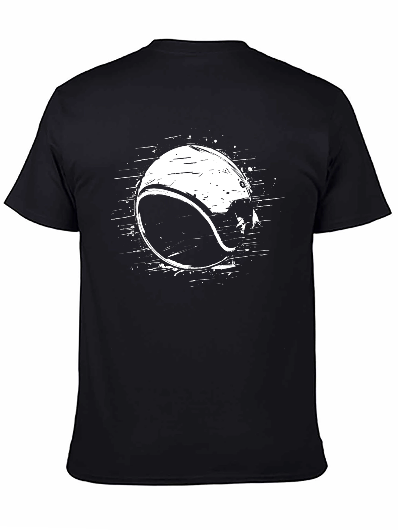 Tennis Ball Graphic Tee - Black Casual Shirt