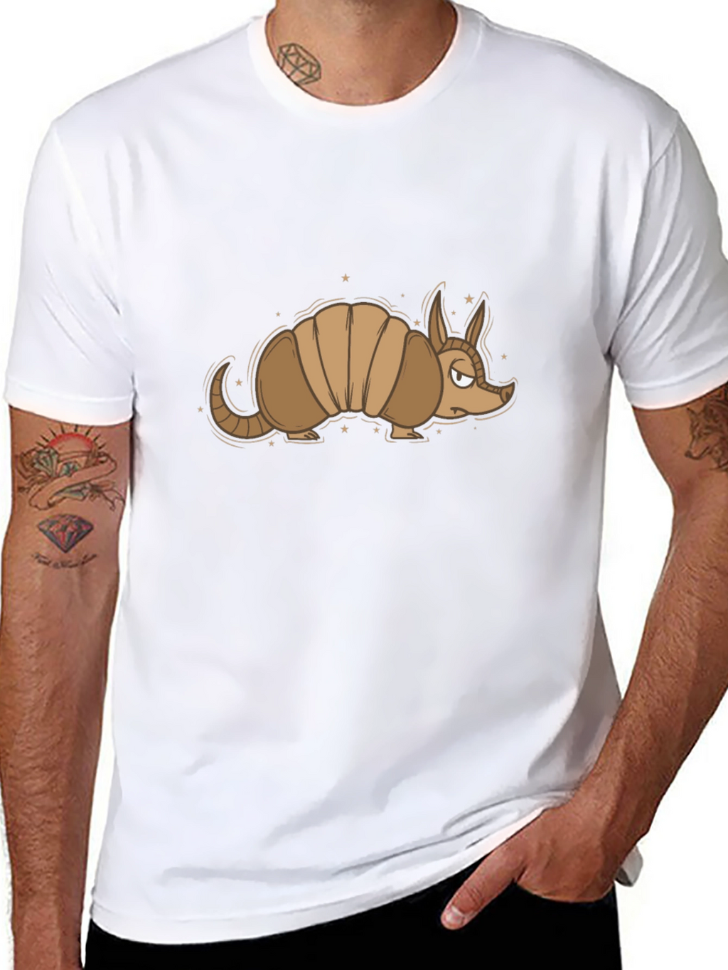Armadillo Graphic Tee - Cool Animal Design