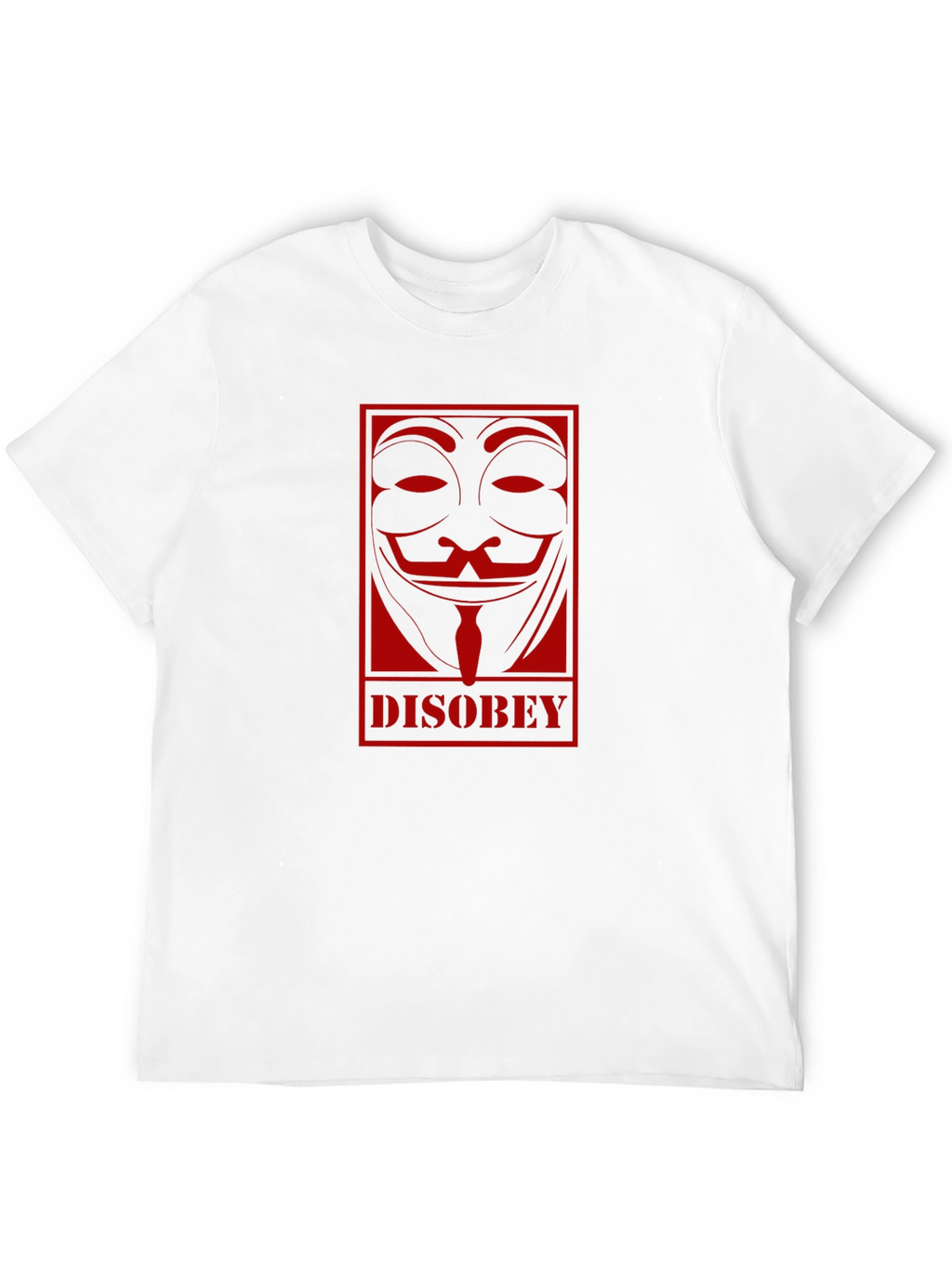Disobey Mask Graphic Black T-Shirt