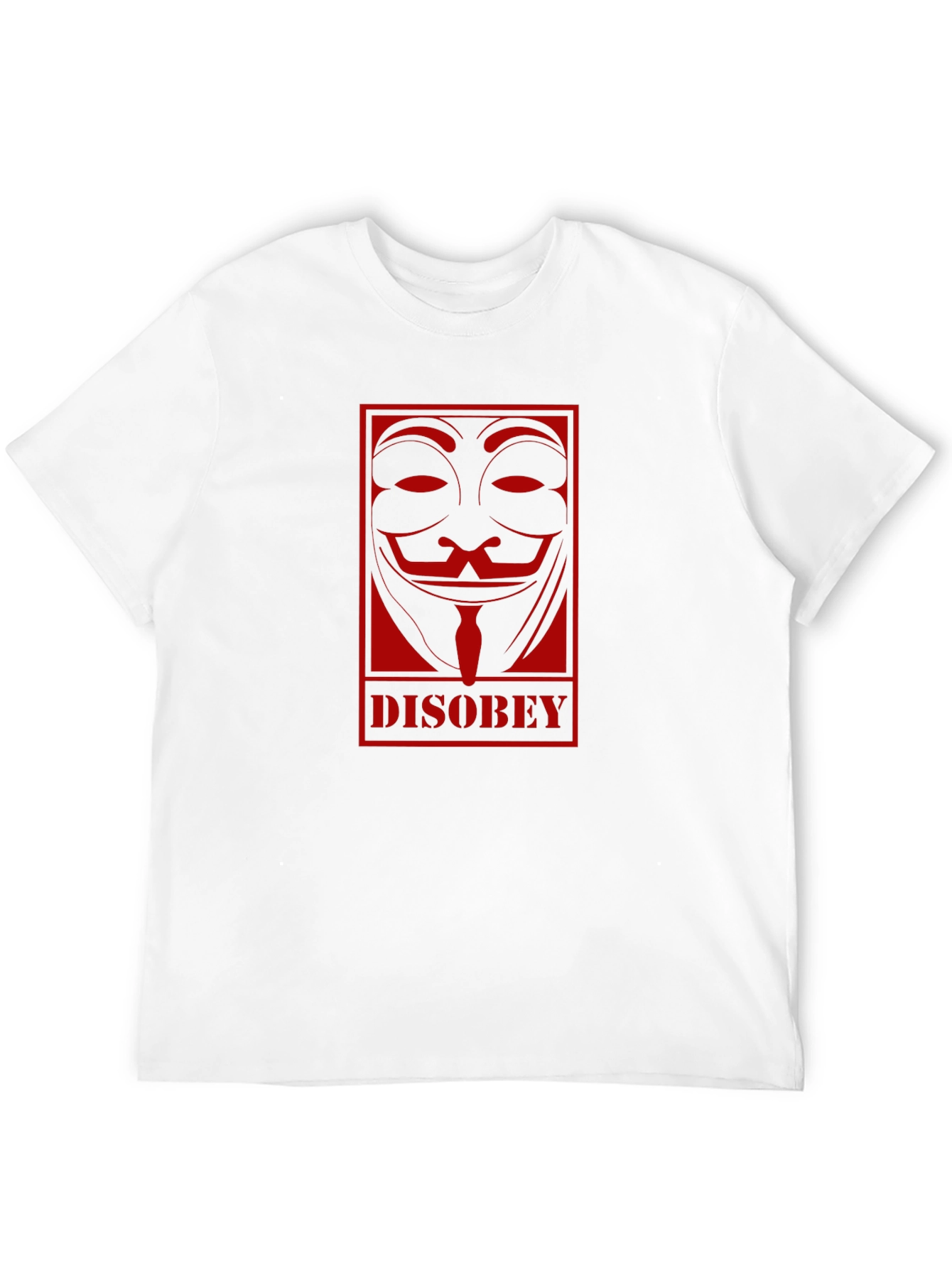 Disobey Mask Graphic Black T-Shirt