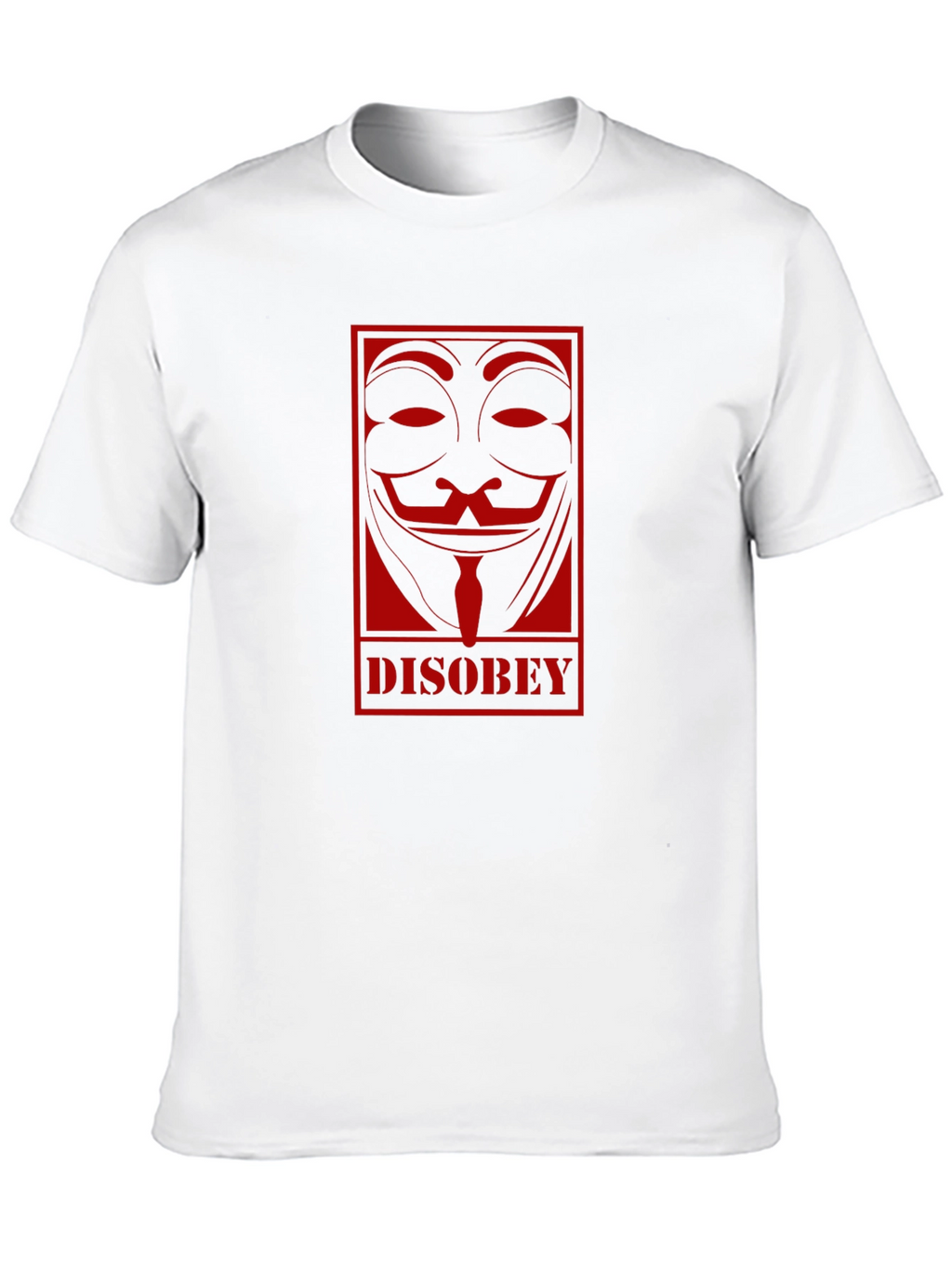 Disobey Mask Graphic Black T-Shirt