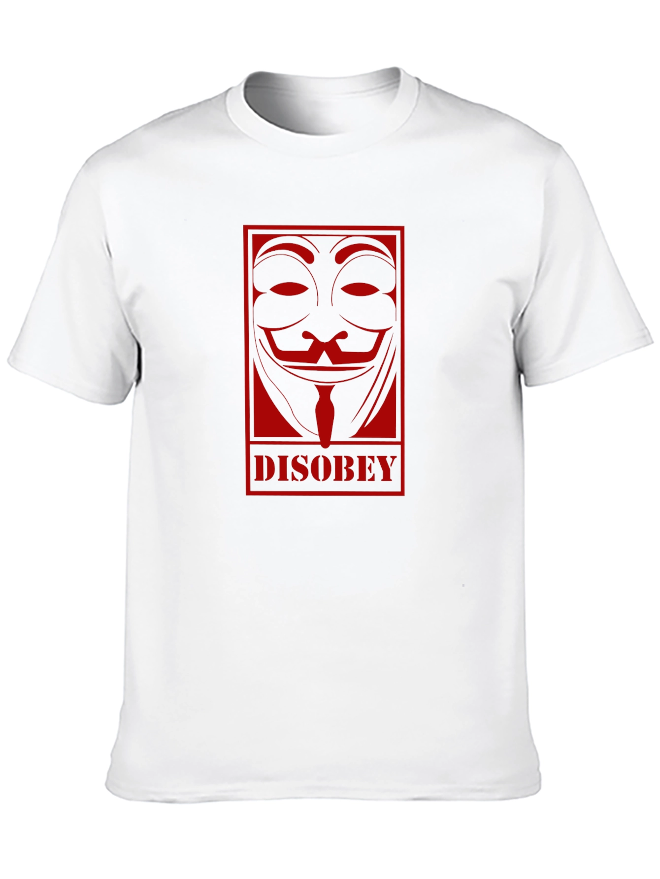 Disobey Mask Graphic Black T-Shirt