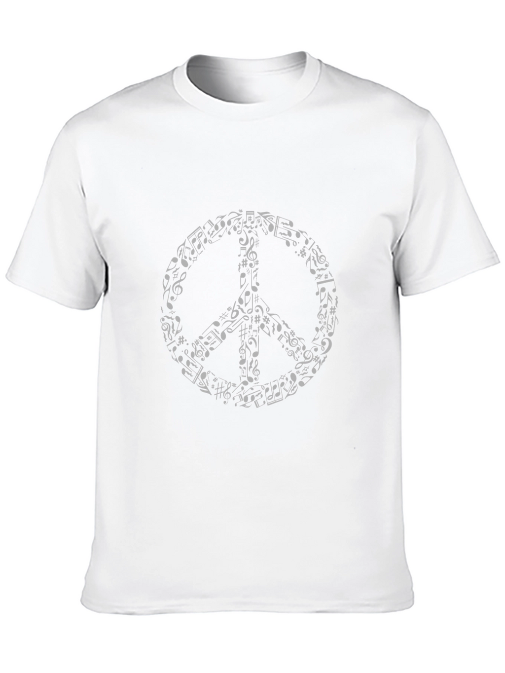 Musical Peace Sign Graphic T-Shirt