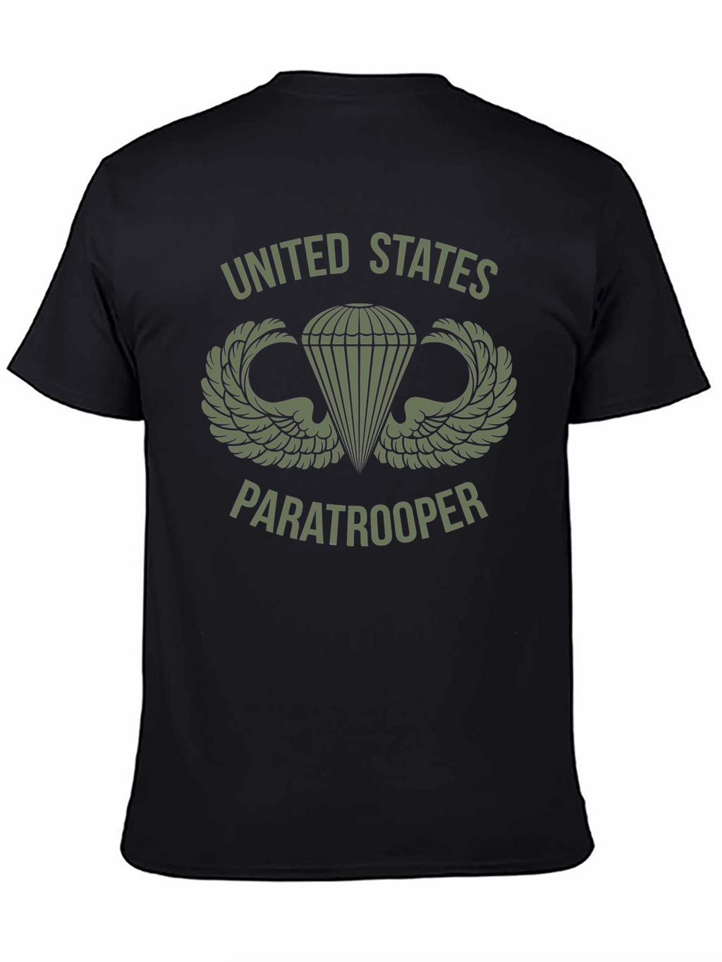 US Army Paratrooper Graphic Tee - Black