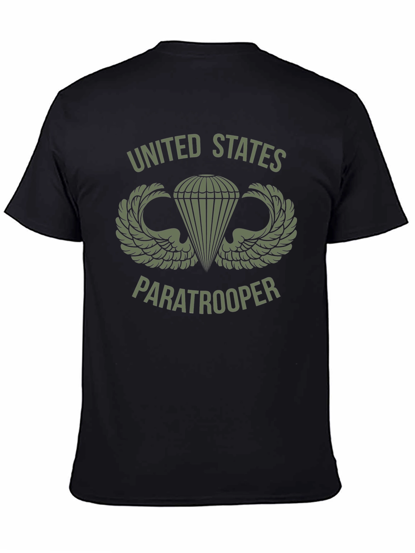 US Army Paratrooper Graphic Tee - Black