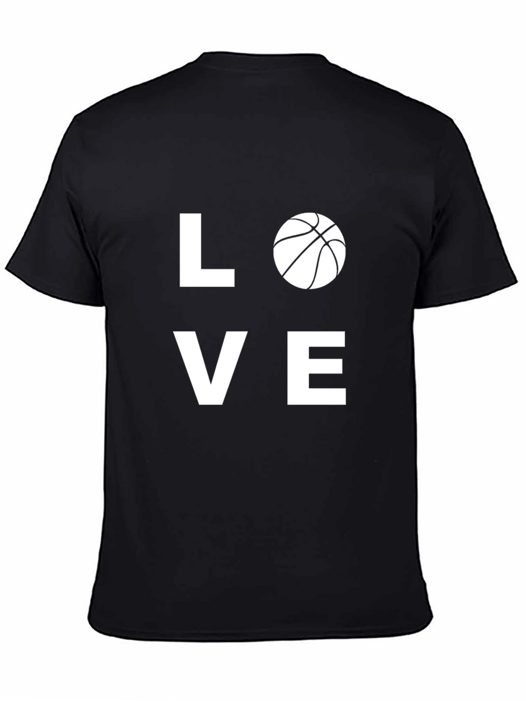 Love Basketball Graphic T-Shirt - Black