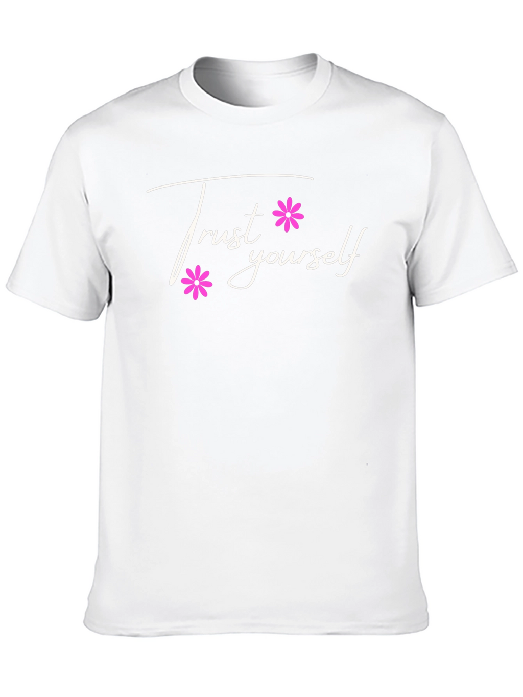 Trust Yourself Graphic Tee - Black Casual T-Shirt