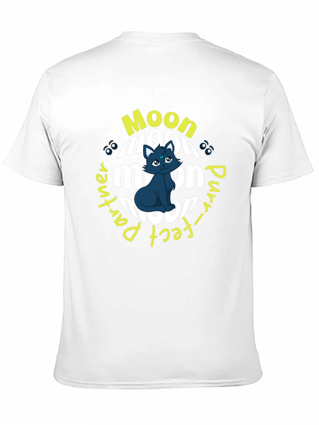Moon Purr-fect Partner Black T-Shirt