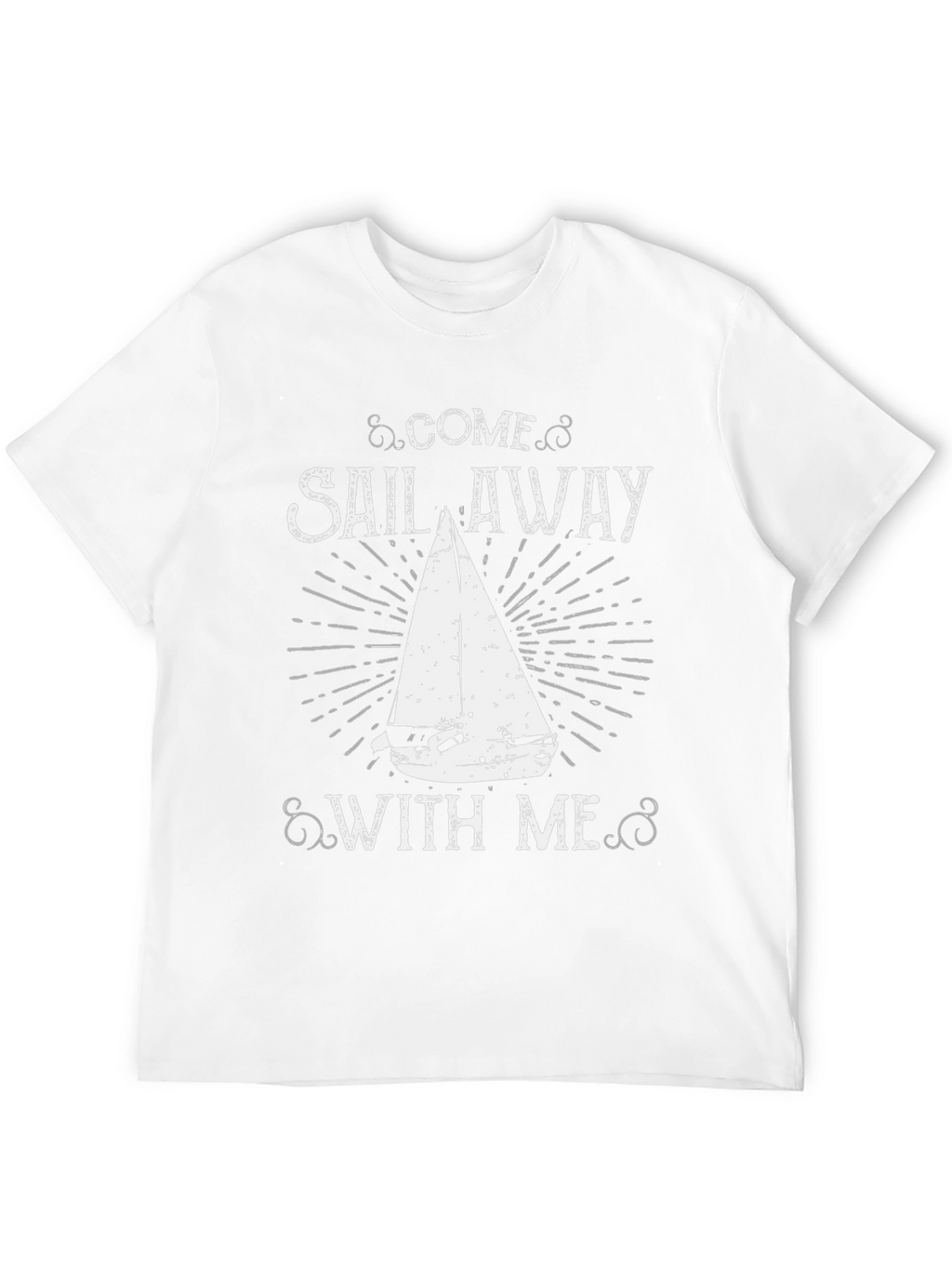 Come Sail Away Graphic Tee - Black Cotton T-Shirt