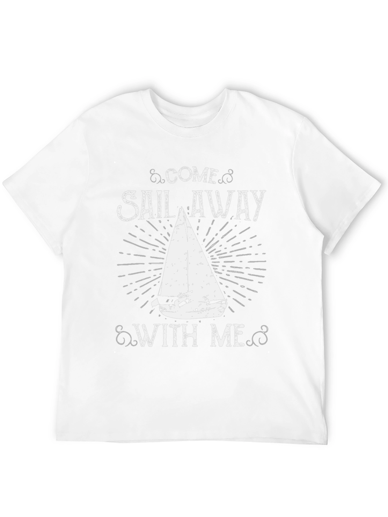 Come Sail Away Graphic Tee - Black Cotton T-Shirt