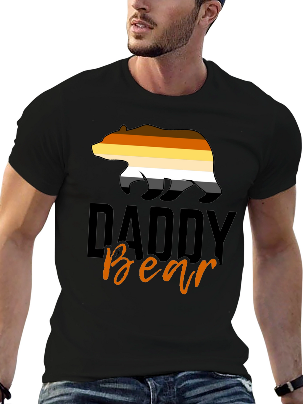 Daddy Bear Pride T-Shirt - Black Tee