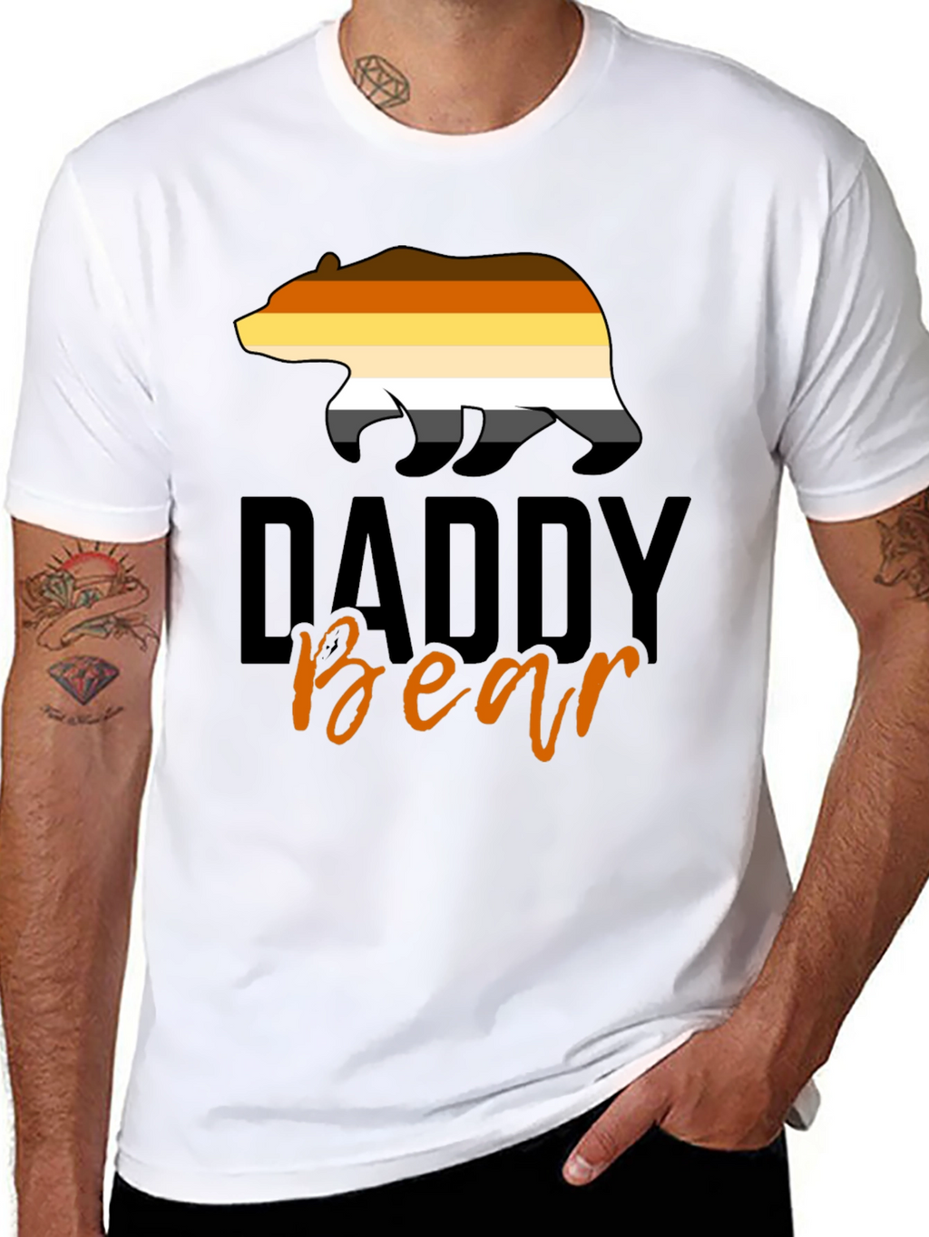 Daddy Bear Pride T-Shirt - Black Tee