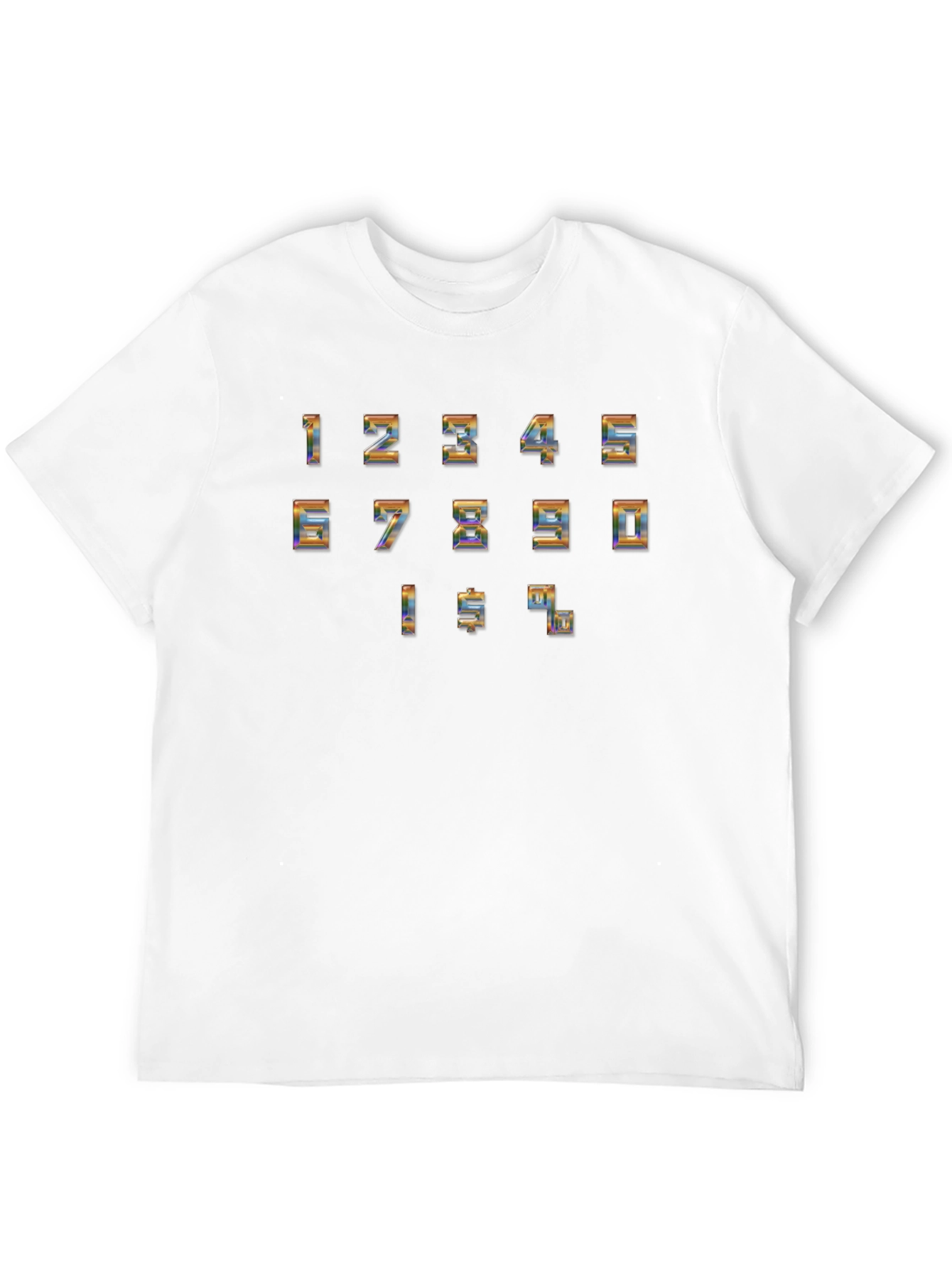 Retro Number & Symbol T-Shirt - Black