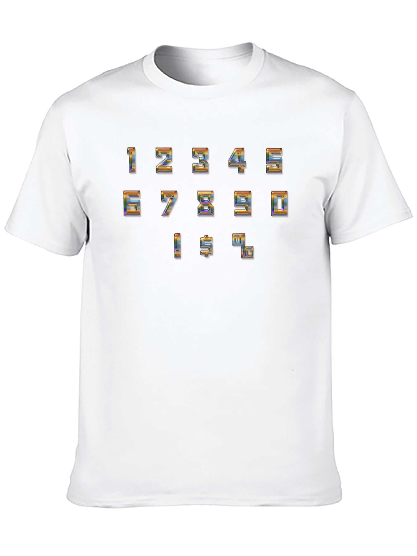 Retro Number & Symbol T-Shirt - Black