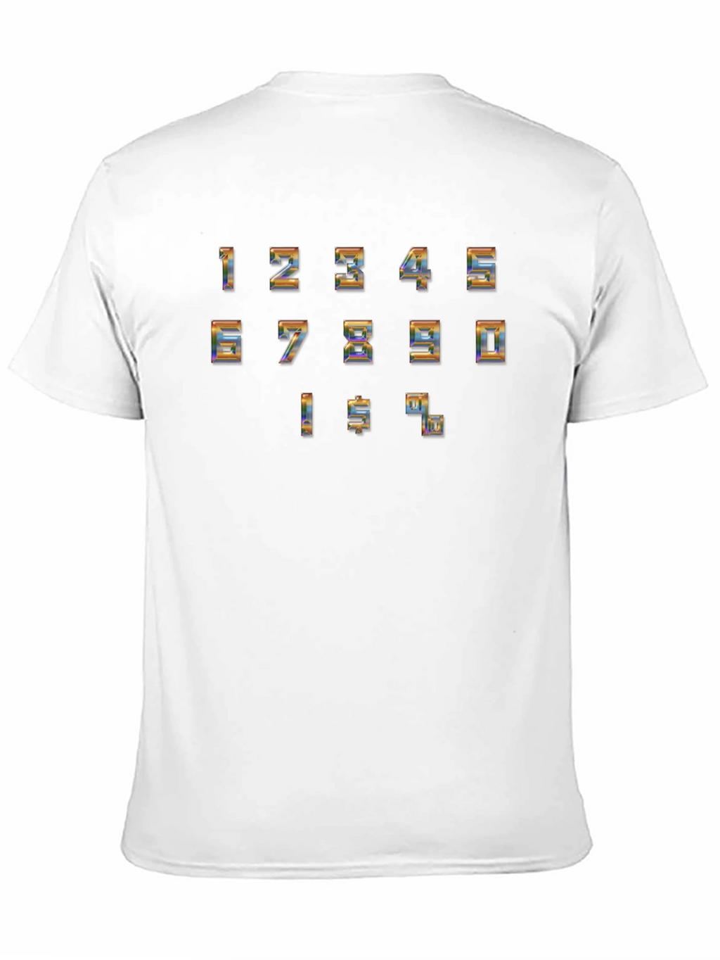 Retro Number & Symbol T-Shirt - Black