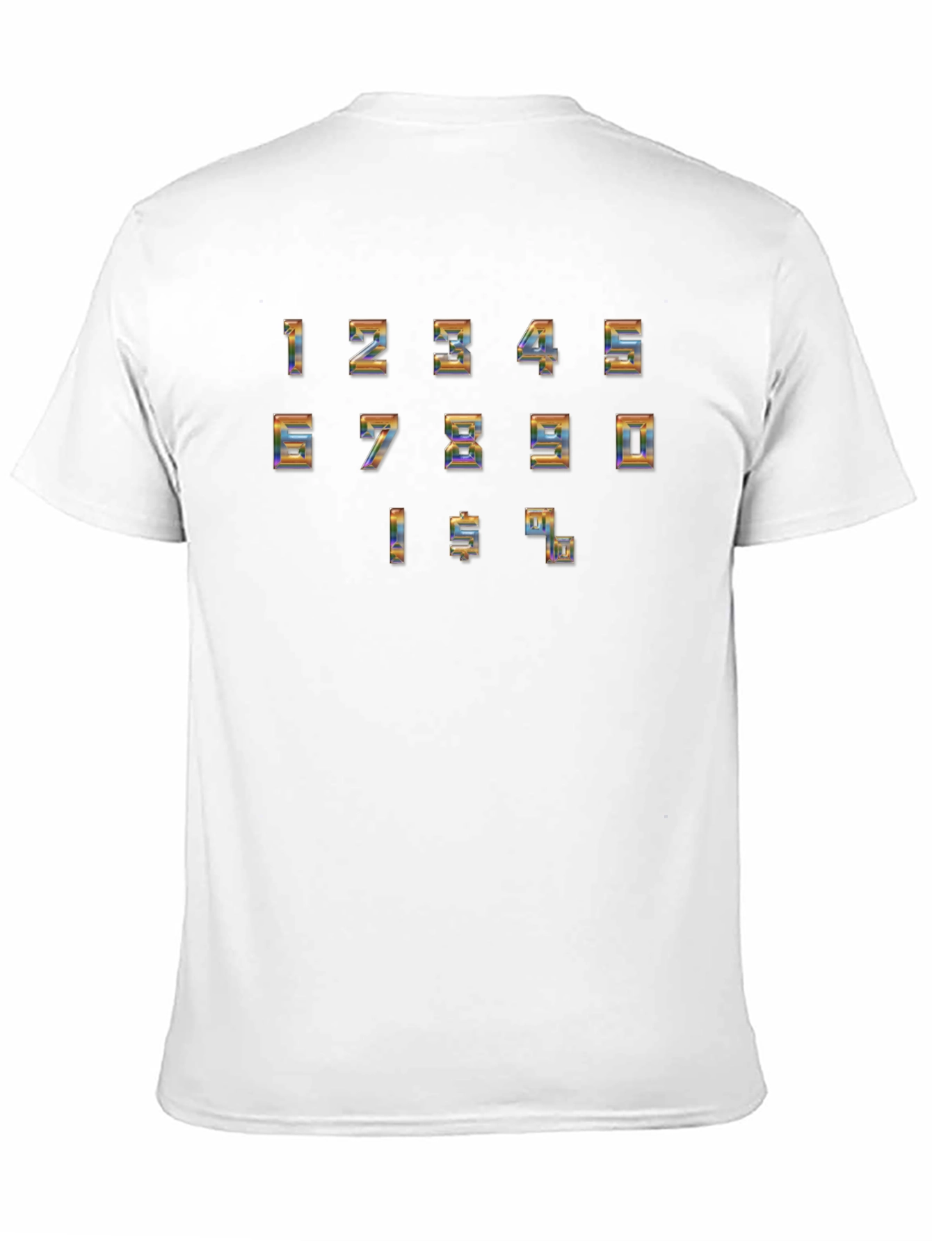 Retro Number & Symbol T-Shirt - Black