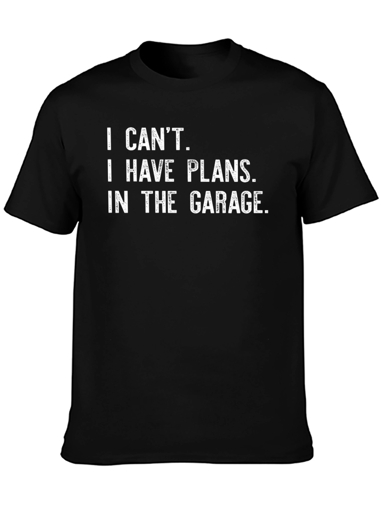 Garage Plans T-Shirt - Mens Black Graphic Tee