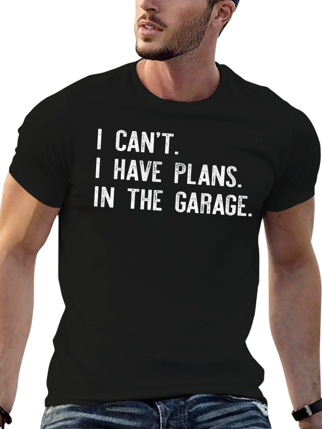 Garage Plans T-Shirt - Mens Black Graphic Tee