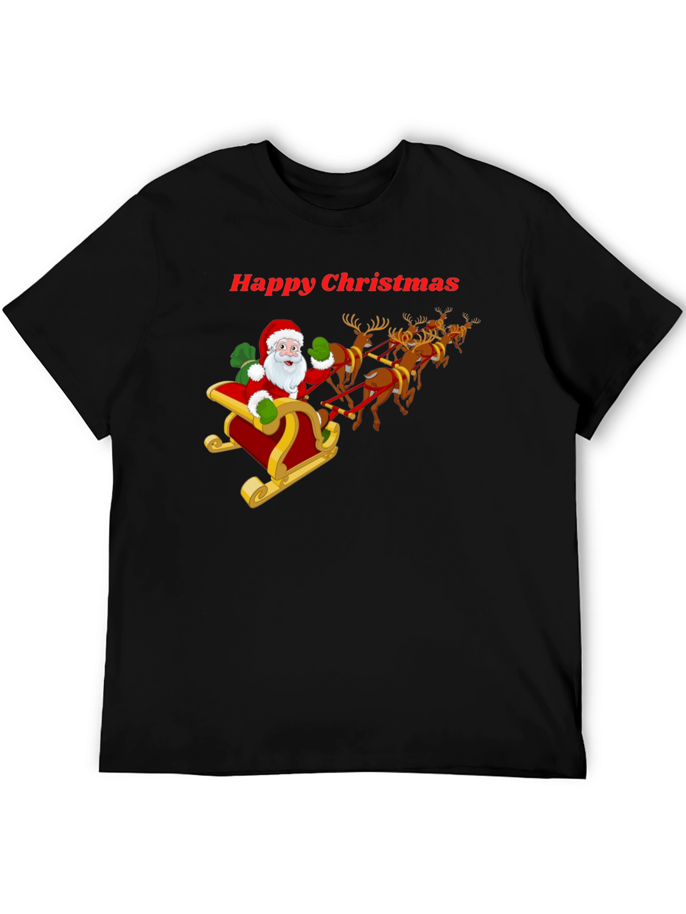 Happy Christmas Santa Sleigh T-Shirt
