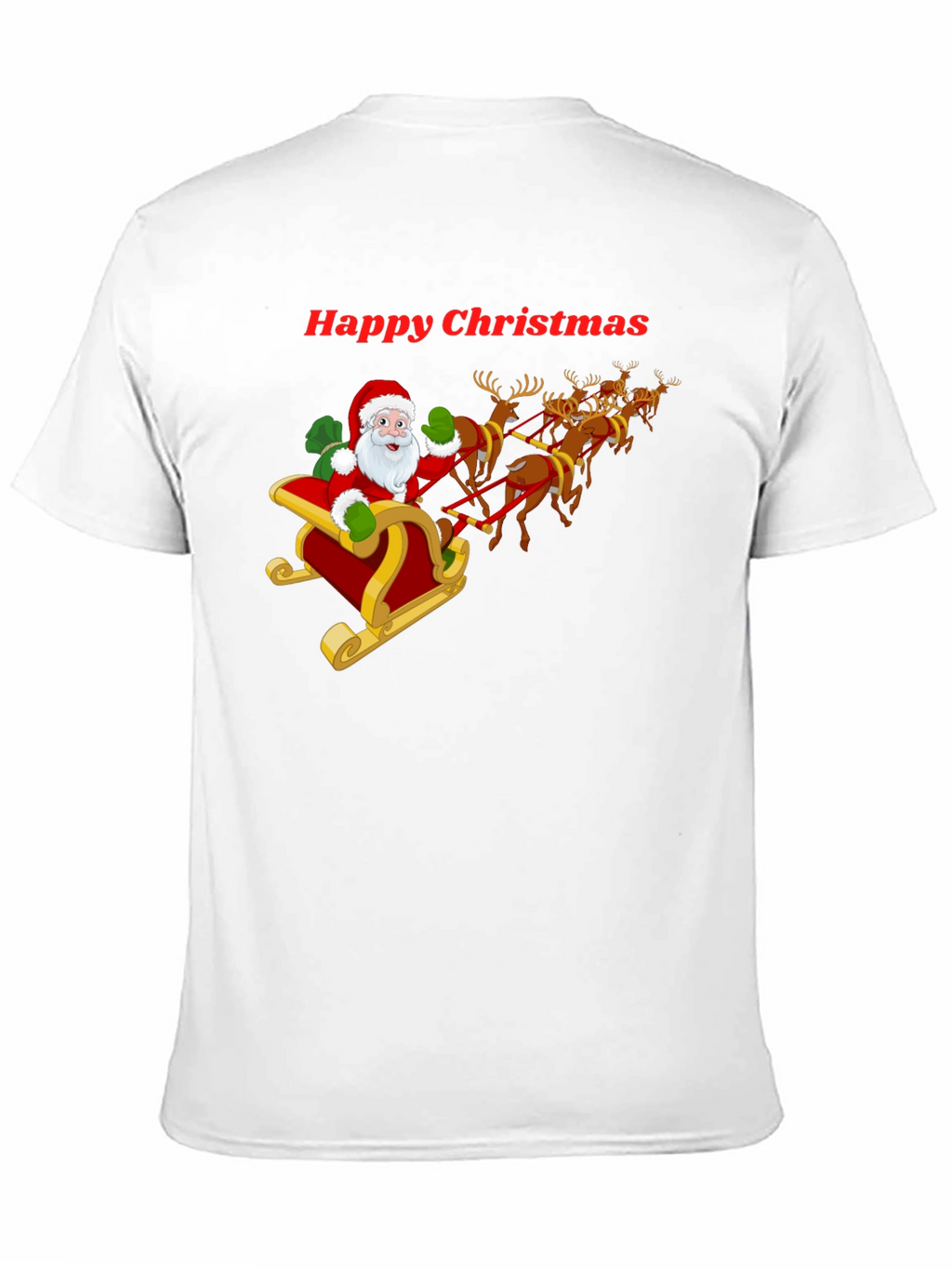 Happy Christmas Santa Sleigh T-Shirt