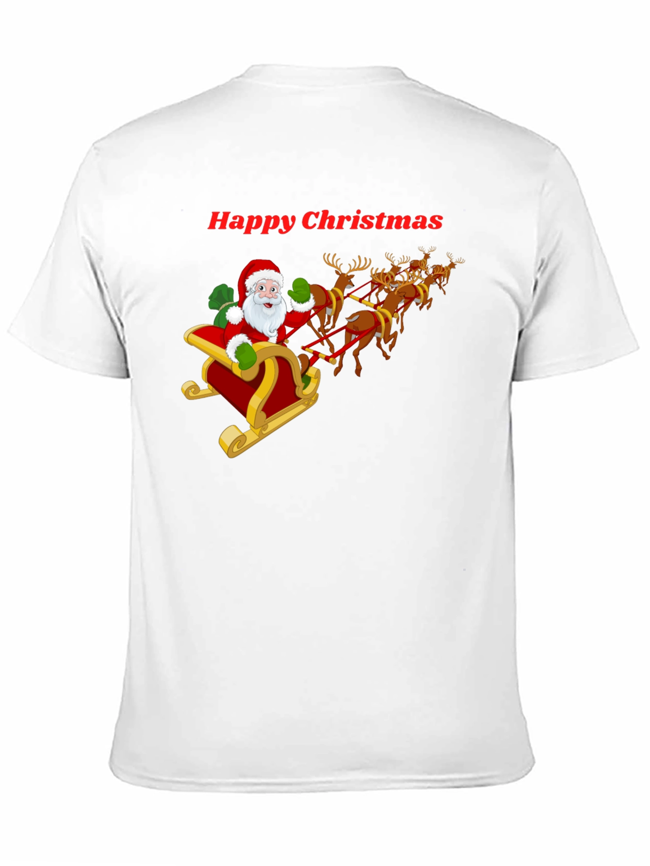 Happy Christmas Santa Sleigh T-Shirt