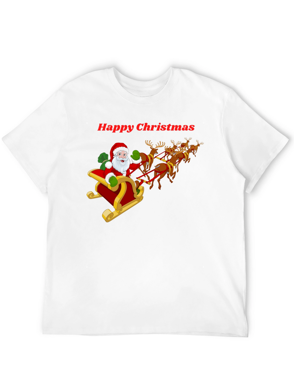 Happy Christmas Santa Sleigh T-Shirt