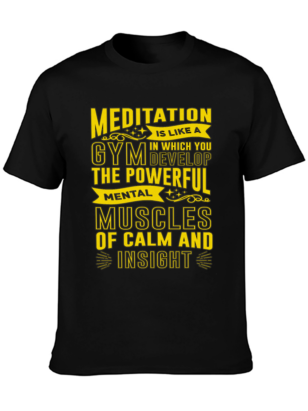 Meditative Gym T-Shirt - Mental Muscles