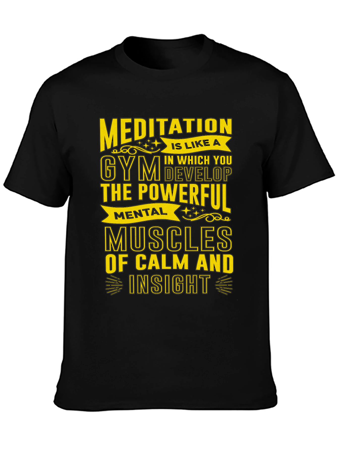 Meditative Gym T-Shirt - Mental Muscles