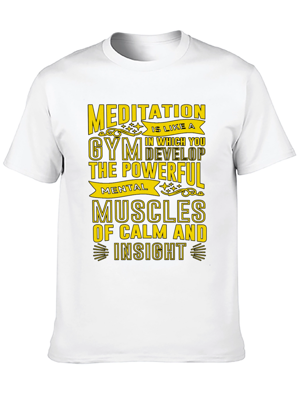 Meditative Gym T-Shirt - Mental Muscles